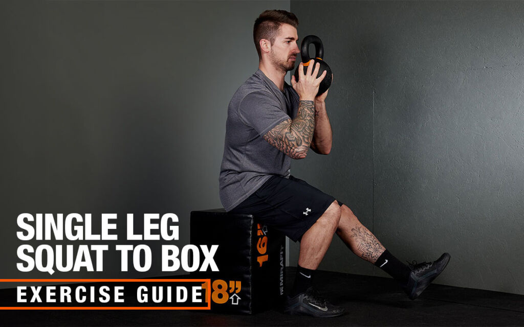 Mirafit single leg squat to box