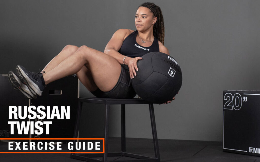 Mirafit med ball Russian twist