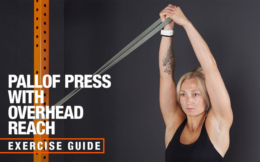 Mirafit Resistance Band Pallof Press with Overhead Reach