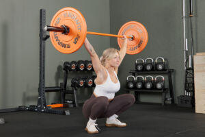 Traditional snatch with Mirafit Olympic Barbell