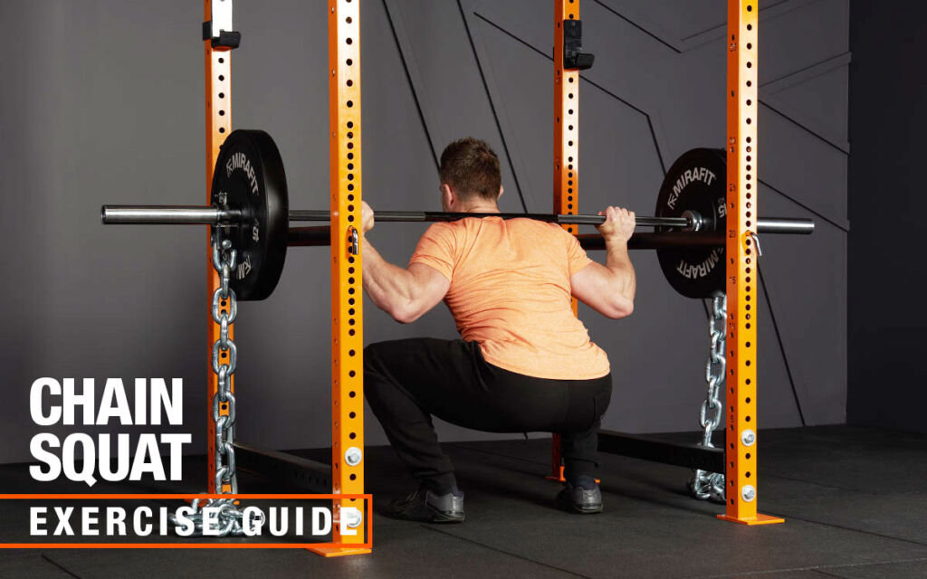 Chain squat with Mirafit Barbell