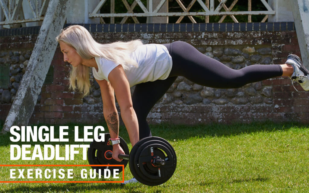 Single leg deadlift with Mirafit barbell