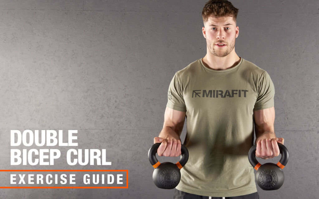 Double Bicep Curl with Mirafit Kettlebells