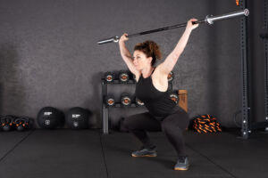 Snatch Drop with a Mirafit Barbell