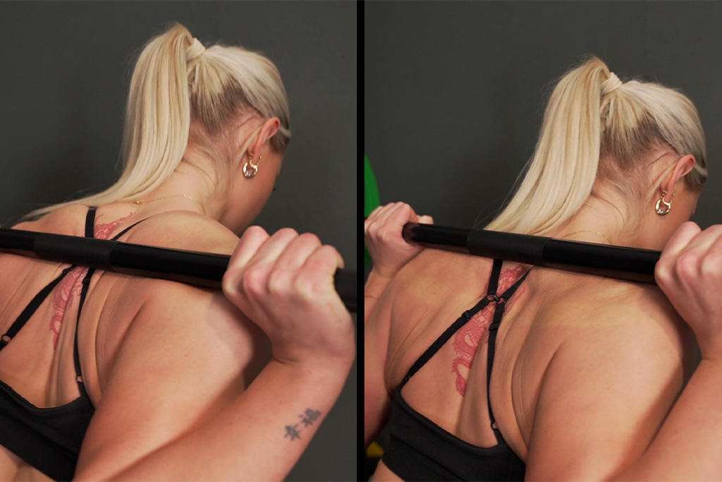 Mirafit Olympic Barbell Mirafit High Bar vs Low Bar Squat
