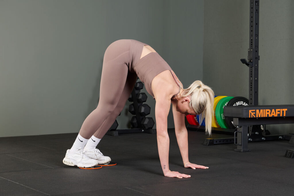 Mirafit Core Exercise Sliders Superman Pike with Mirafit Core Exercise Sliders