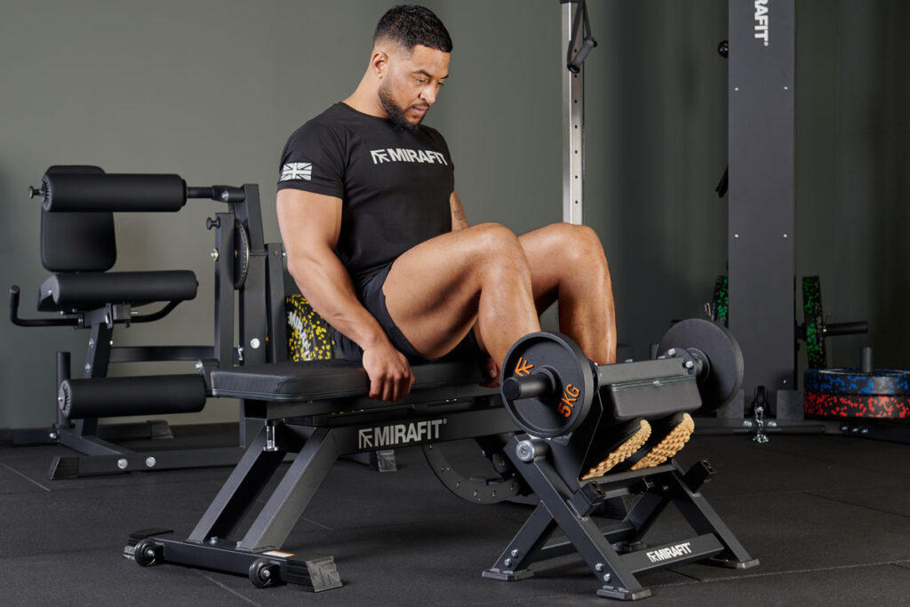 Mirafit Seated Calf Raise Machine using Mirafit Seated Calf Raise Machine