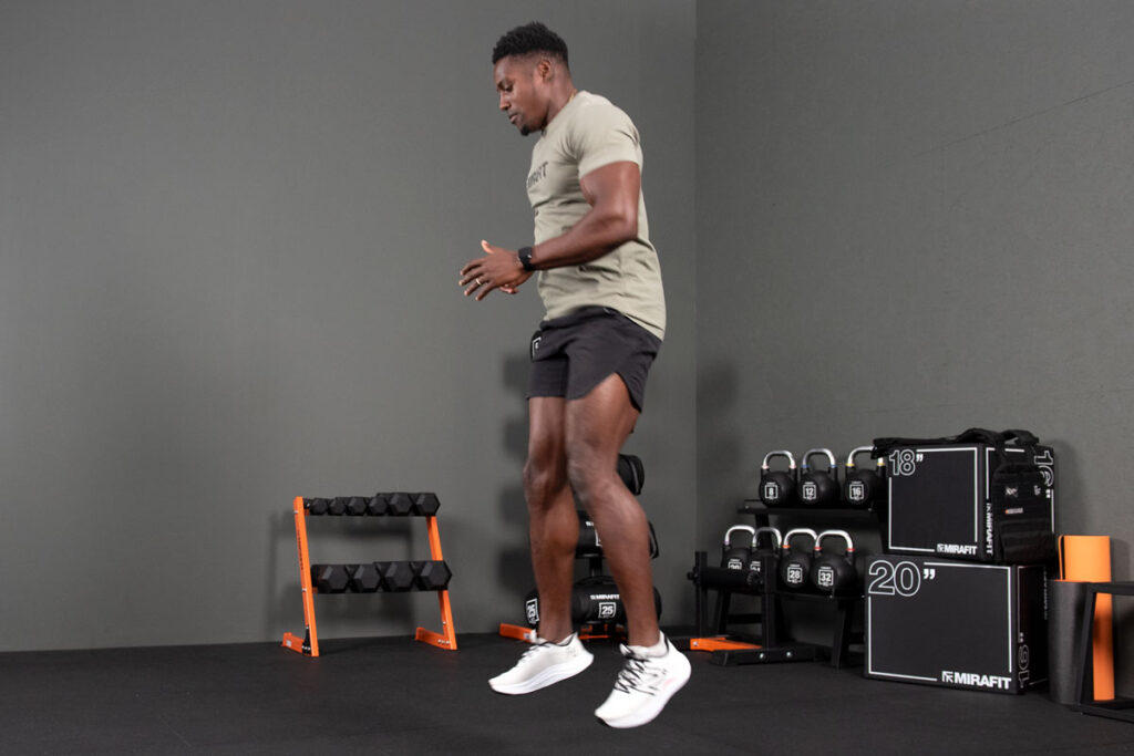 180 degree jumps in Mirafit Gym