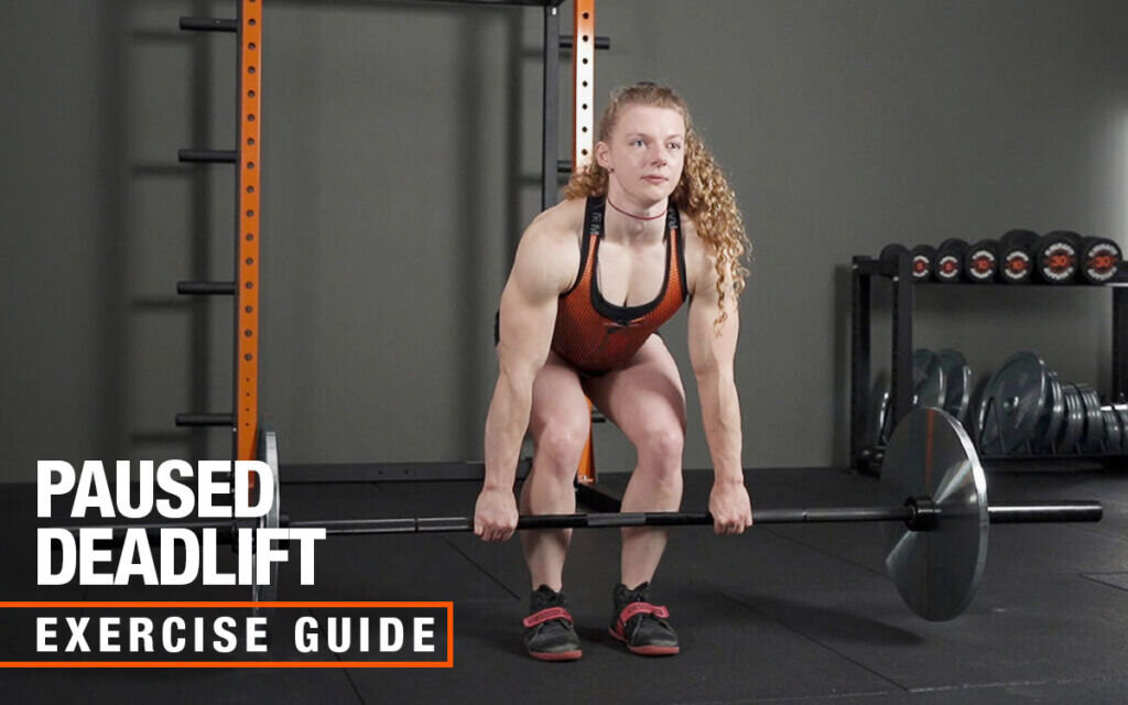 Paused deadlift using Mirafit Bar and Plates
