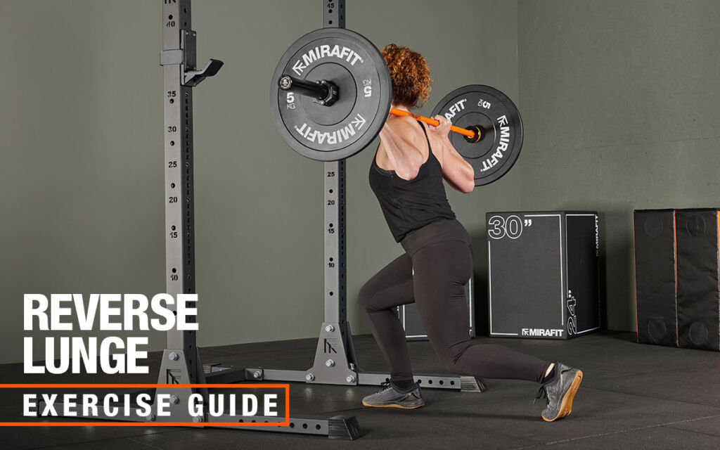 Reverse Lunge with Mirafit Barbell