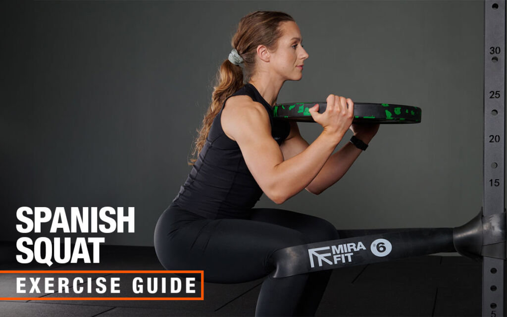 Spanish squat with a Mirafit Bumper Plate