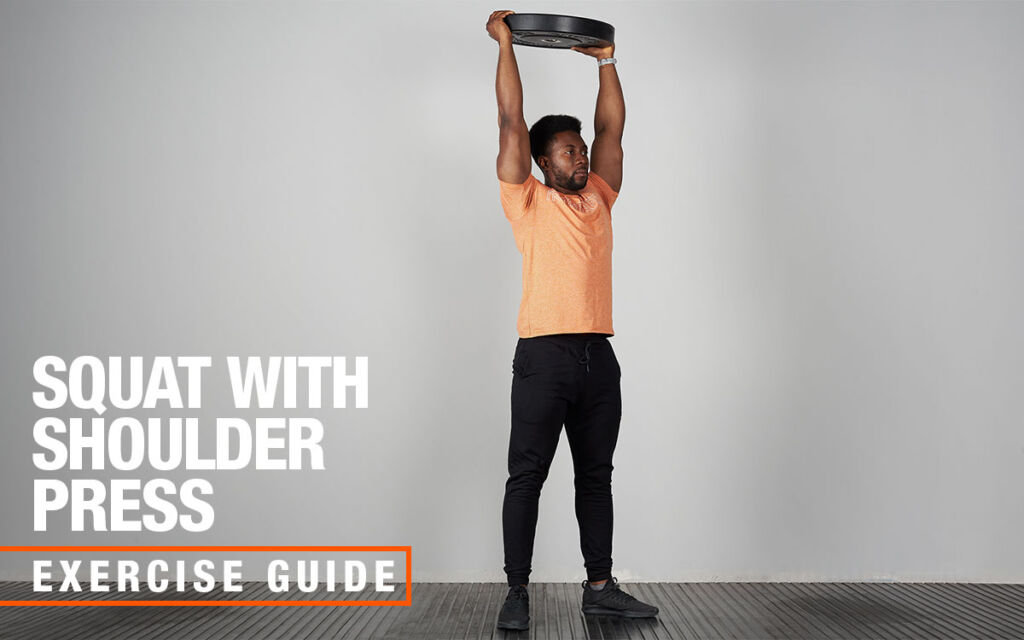 Squat to Press with Mirafit Bumper Plate
