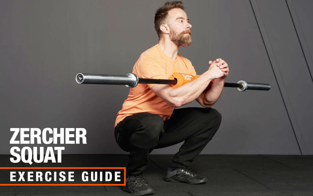 Zercher squat with a Mirafit bar