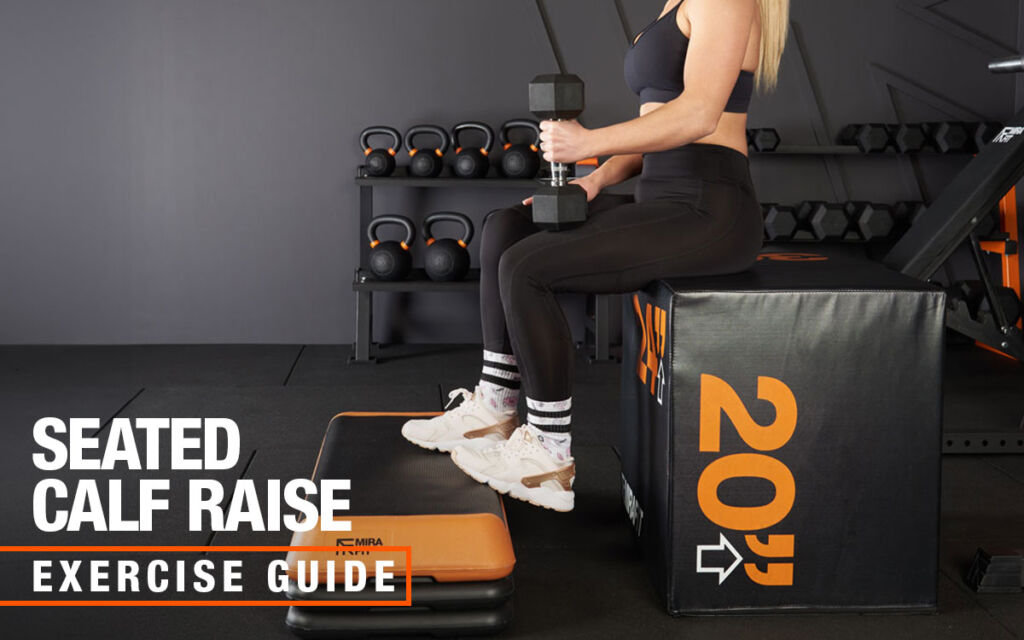 Seated Calf Raise with Mirafit Dumbbell