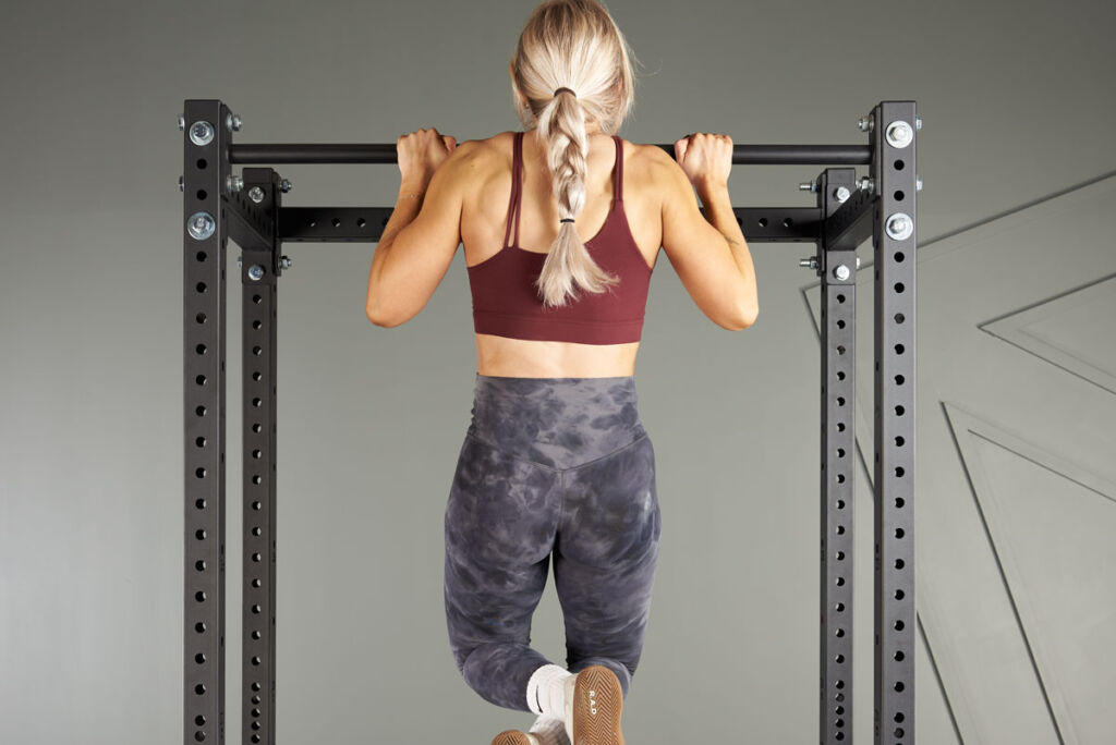Mirafit M4 Power Rack Pull Up on a Mirafit M4 Power Rack