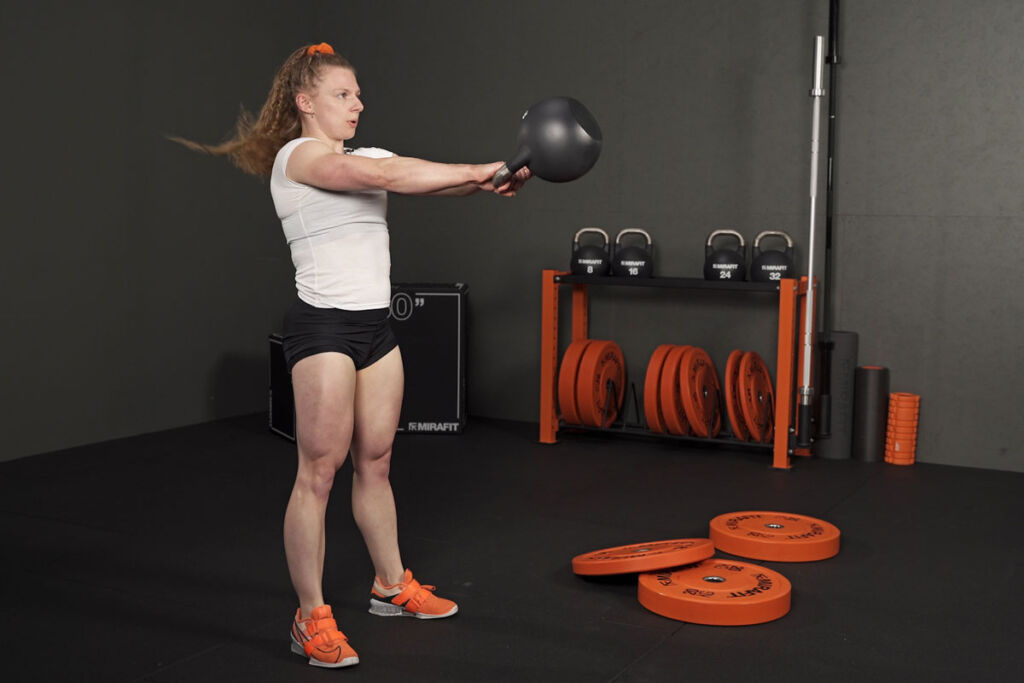 swing with Mirafit Kettlebell