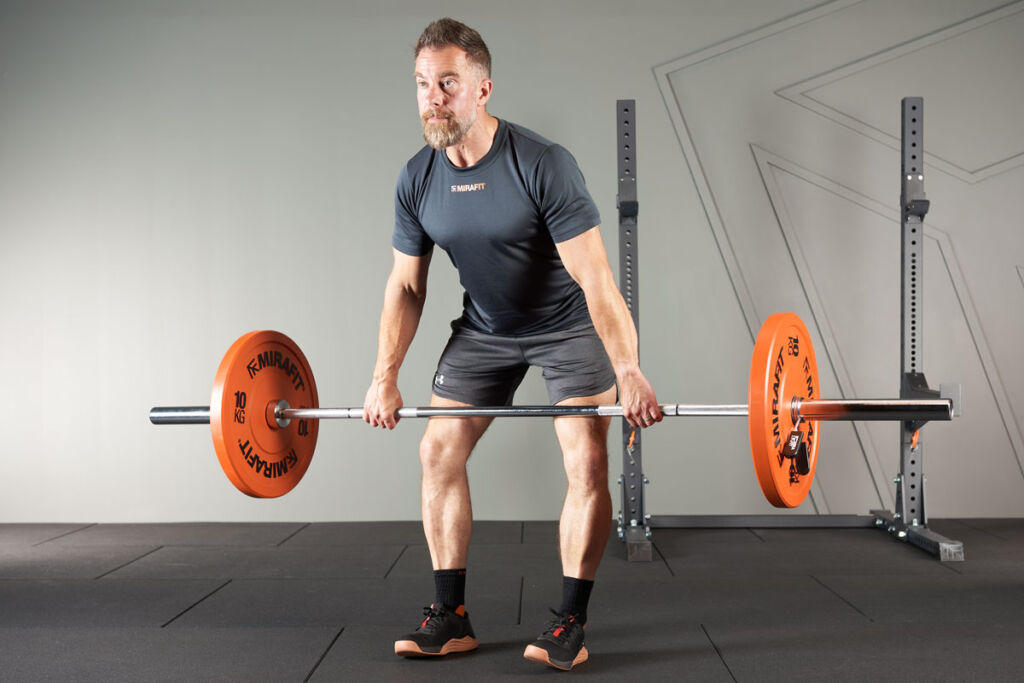 Hang Clean with Mirafit Olympic Bumper Plates