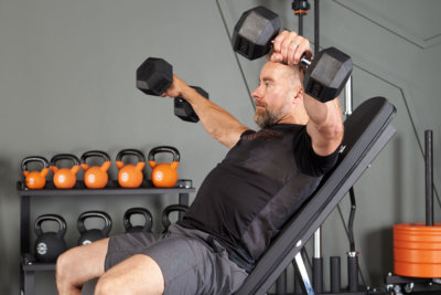 Seated Dumbbell Lateral Raise with Mirafit Hex Dumbbells
