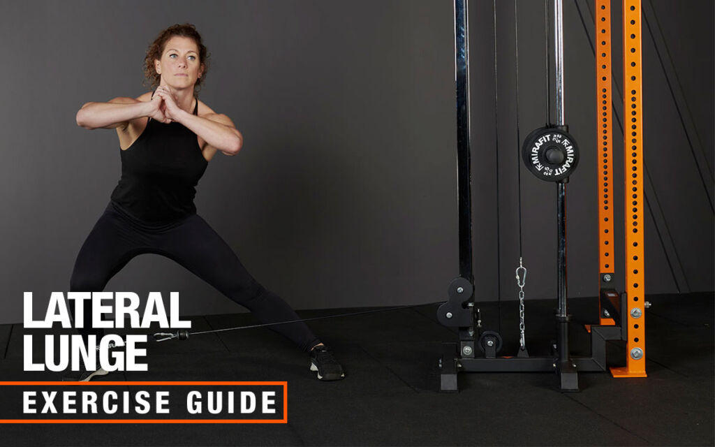 Mirafit Cable Machine Lateral Lunge