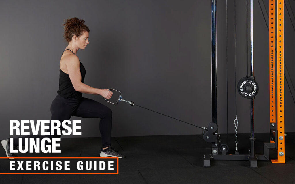 Mirafit cable reverse lunge