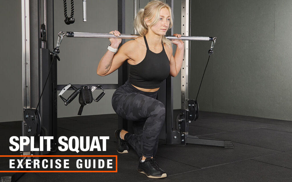 Mirafit Cable Machine Split Squat