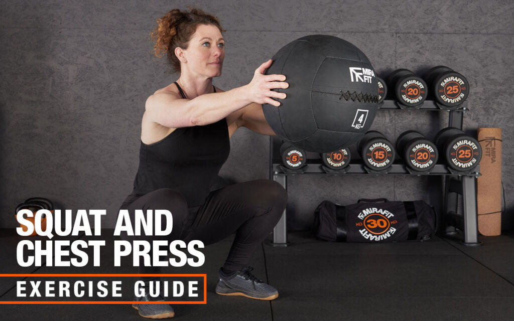 Mirafit Med Ball Squat and Chest Press