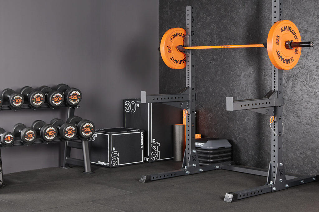 Compact Mirafit home gym