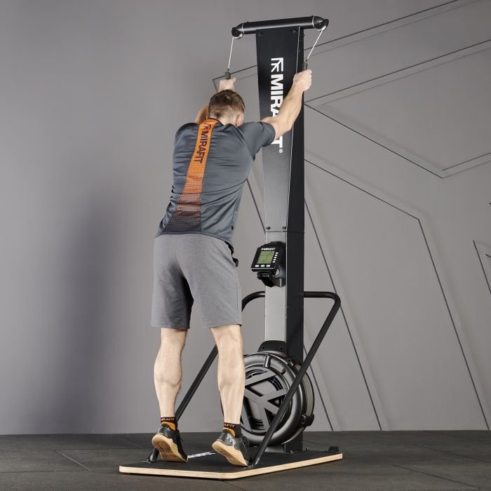 athlete using Mirafuit ski machine