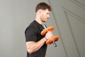Hammer Curl with a Mirafit Studio Dumbbell Bar