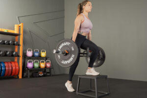 Step Up on a Mirafit Steel Plyo Jump Box