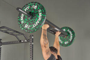 Overhead Press Using Mirafit Angled Swiss Bar
