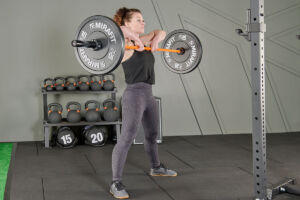 Sumo deadlift to high pull using Mirafit Bumper Plates