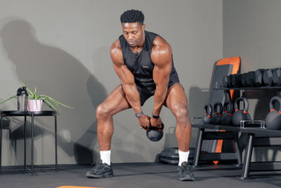 Harry AA Kettlebell Swing with Mirafit Kettlebell