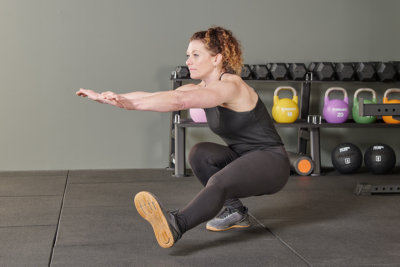 Pistol Squat in a Mirafit Home Gym