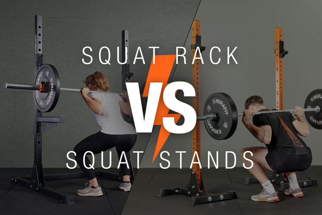 Mirafit Squat Stands vs Squat Rack
