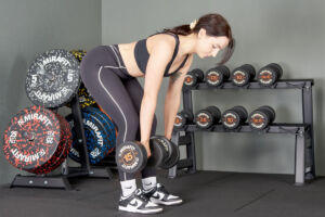 Romanian Deadlift using Mirafit Rubber Dumbbell Set