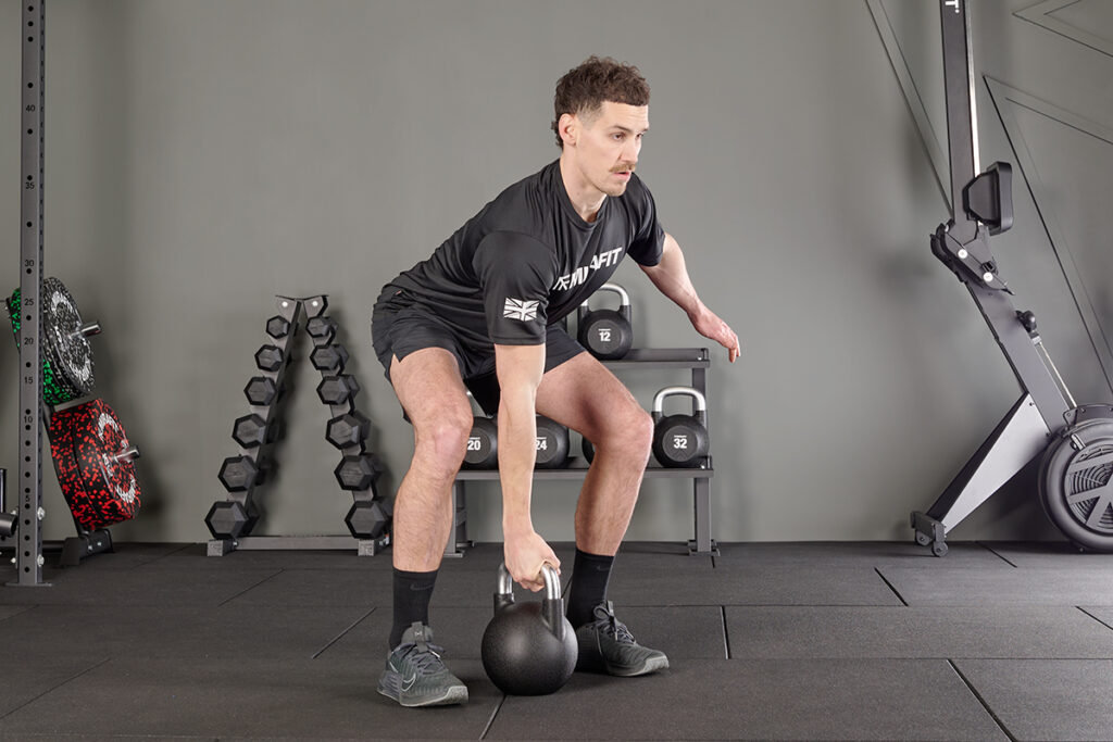 Clean and jerk with Mirafit Competition Kettlebell