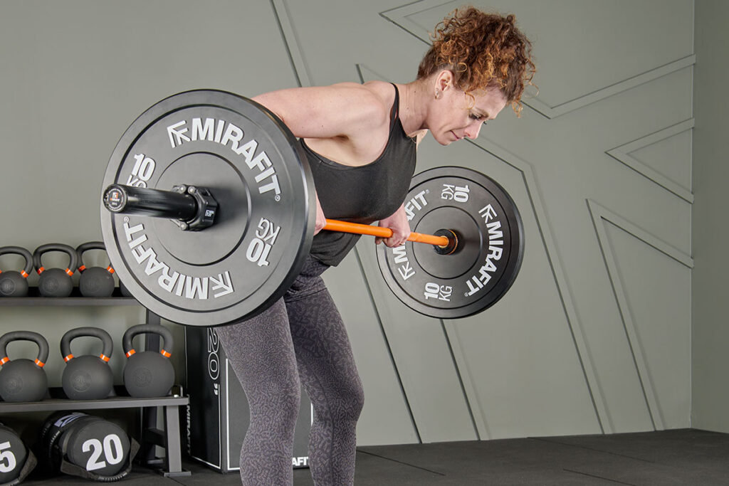 Bent Over Row Bent over row using Mirafit M3 7ft 20kg Barbell