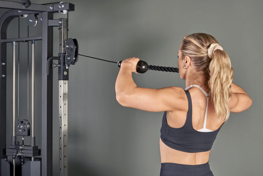 Mirafit M4 Functional Trainer Cable face pull using Mirafit M4 Functional Trainer
