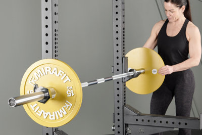 Adding powerlifting plate to Mirafit Chrome Power Bar