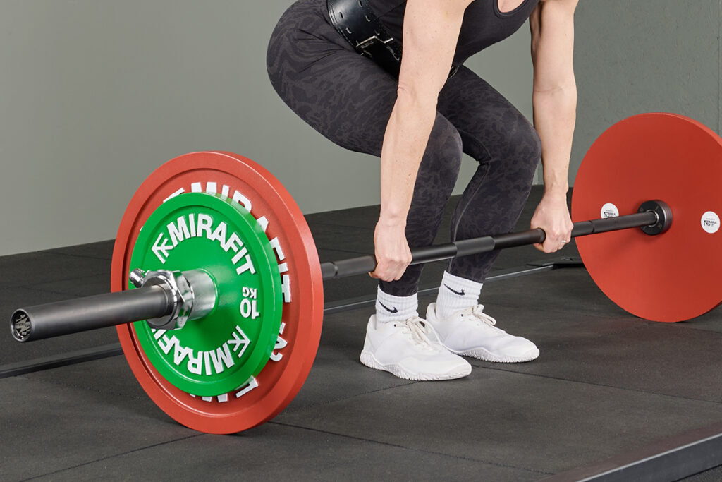 Mirafit Power Bar deadlift with a Mirafit Power Bar