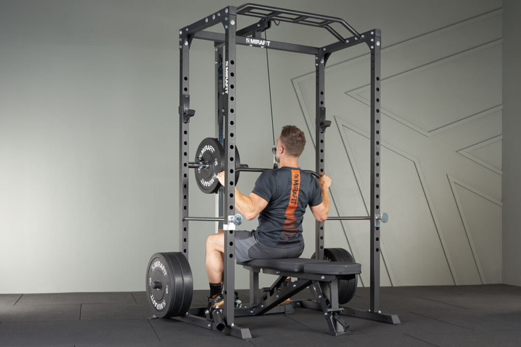 Mirafit Black Olympic Rubber Bumper Plates