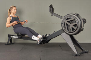 Athlete using a Mirafit Rowing Machine