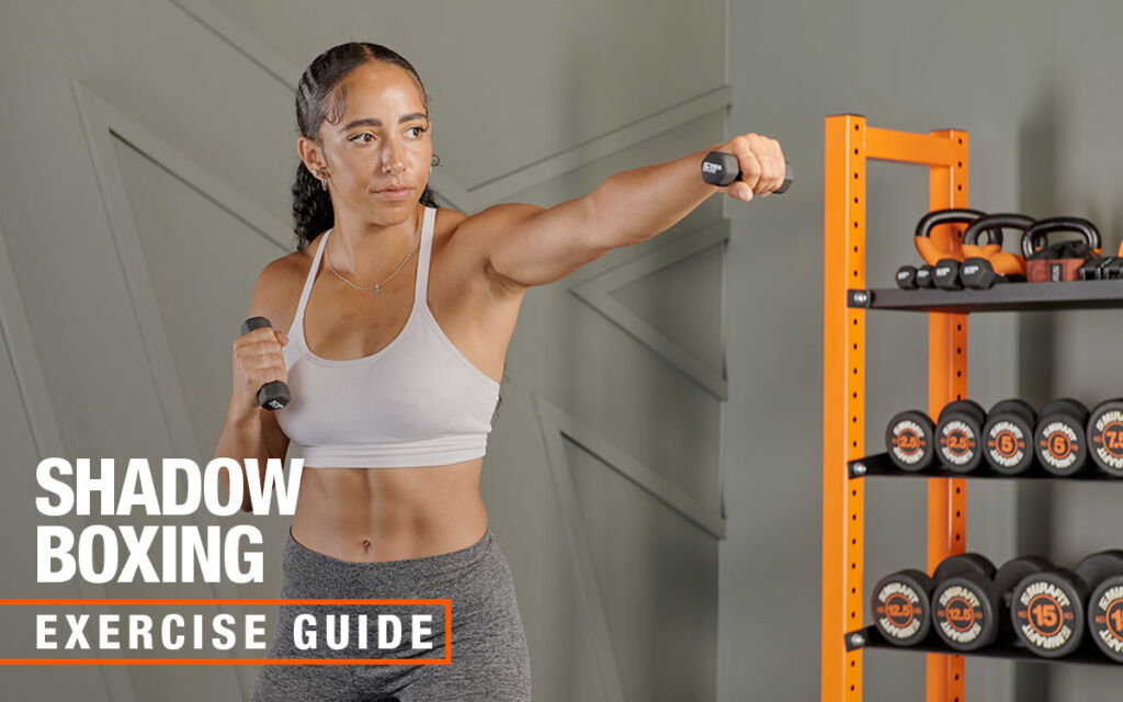 Mirafit dumbbell shadow boxing