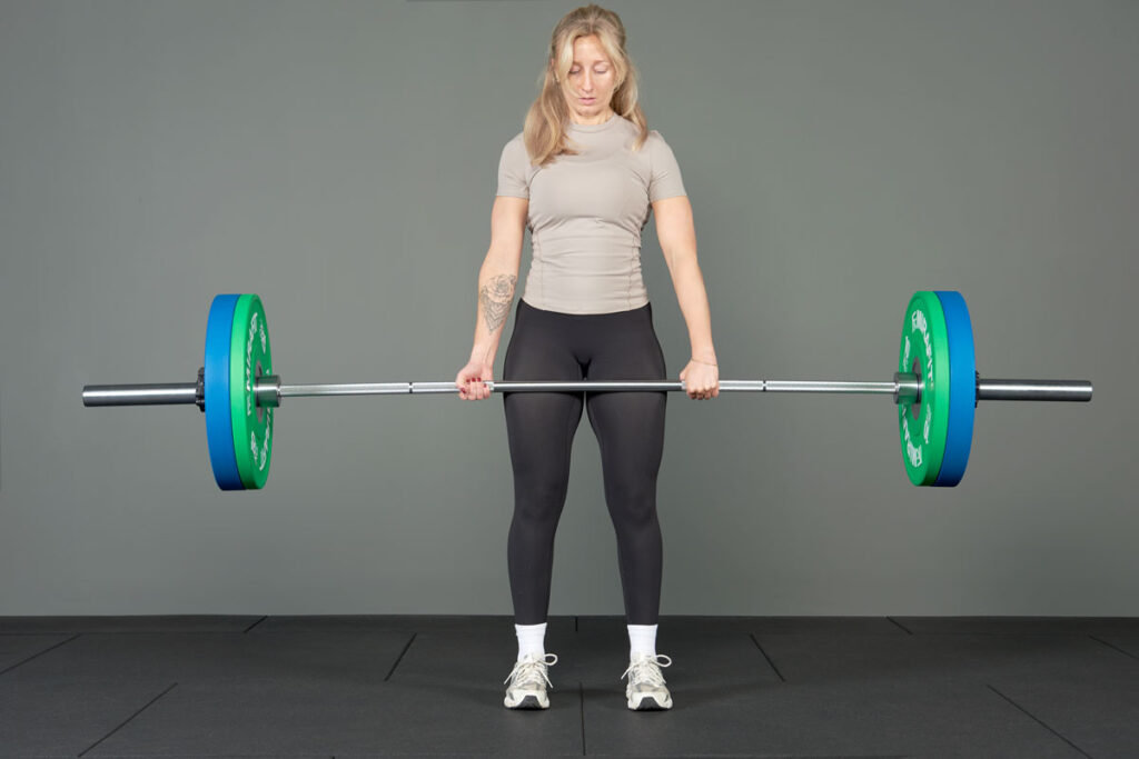 Mirafit Narrow Coloured Olympic Bumper Plates deadlift using Mirafit Narrow Coloured Olympic Bumper Plates