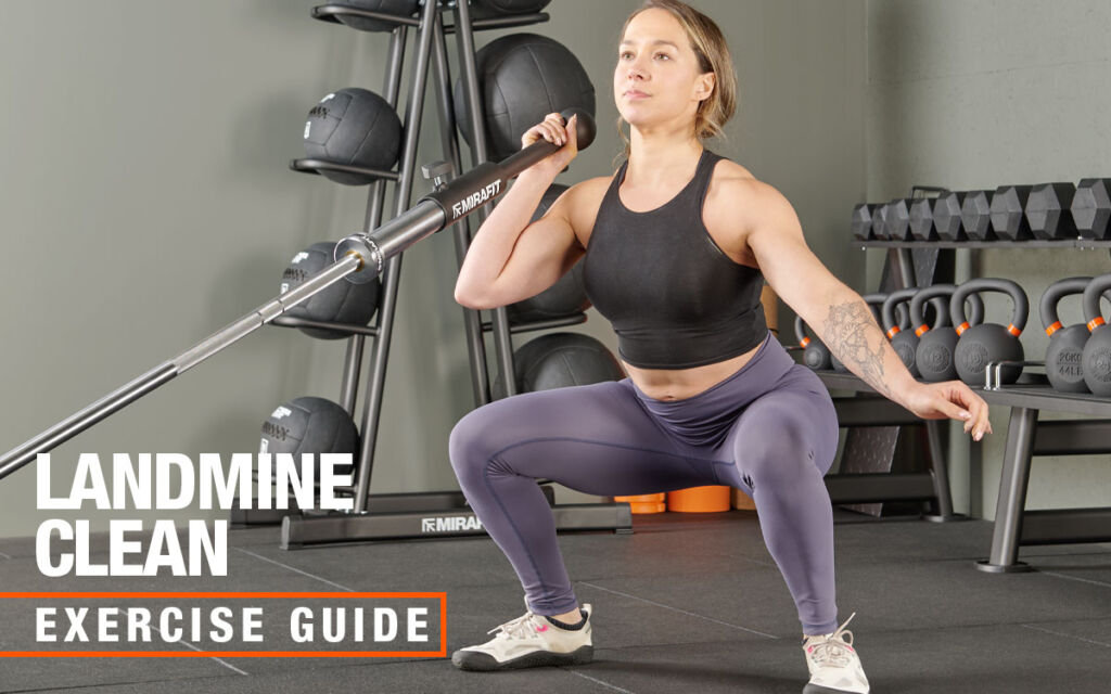 Landmine clean with a Mirafit Barbell