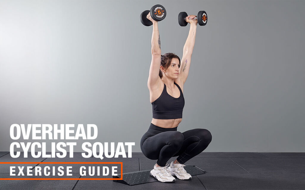 Mirafit dumbbell overhead cyclist squat