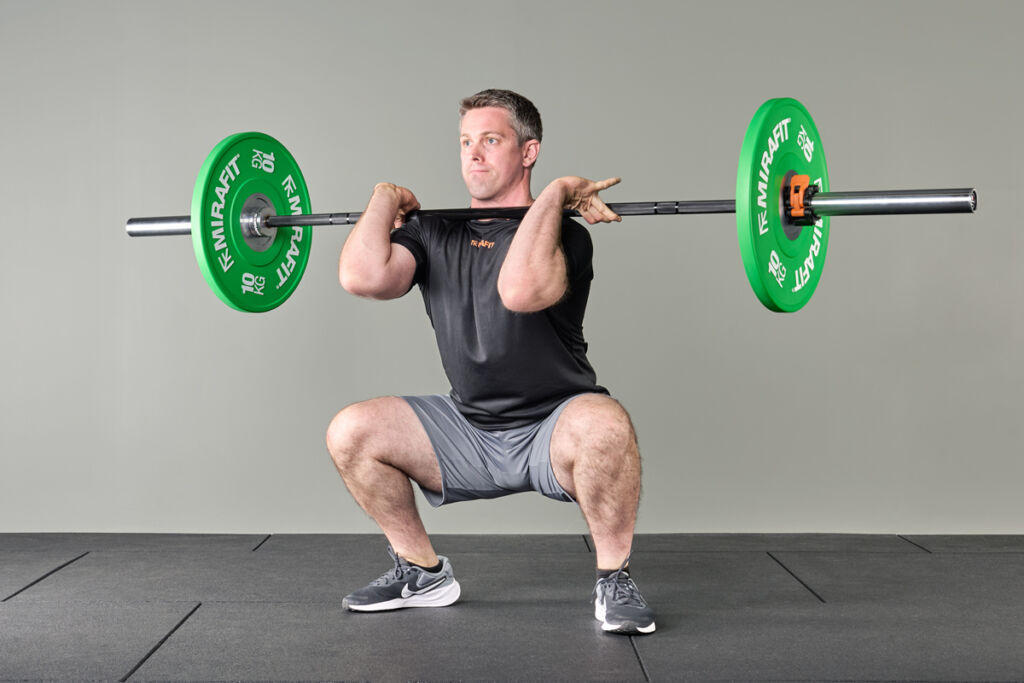 Mirafit M3 7ft 20kg Olympic Barbell Mirafit Squat to Press with M3 Barbell