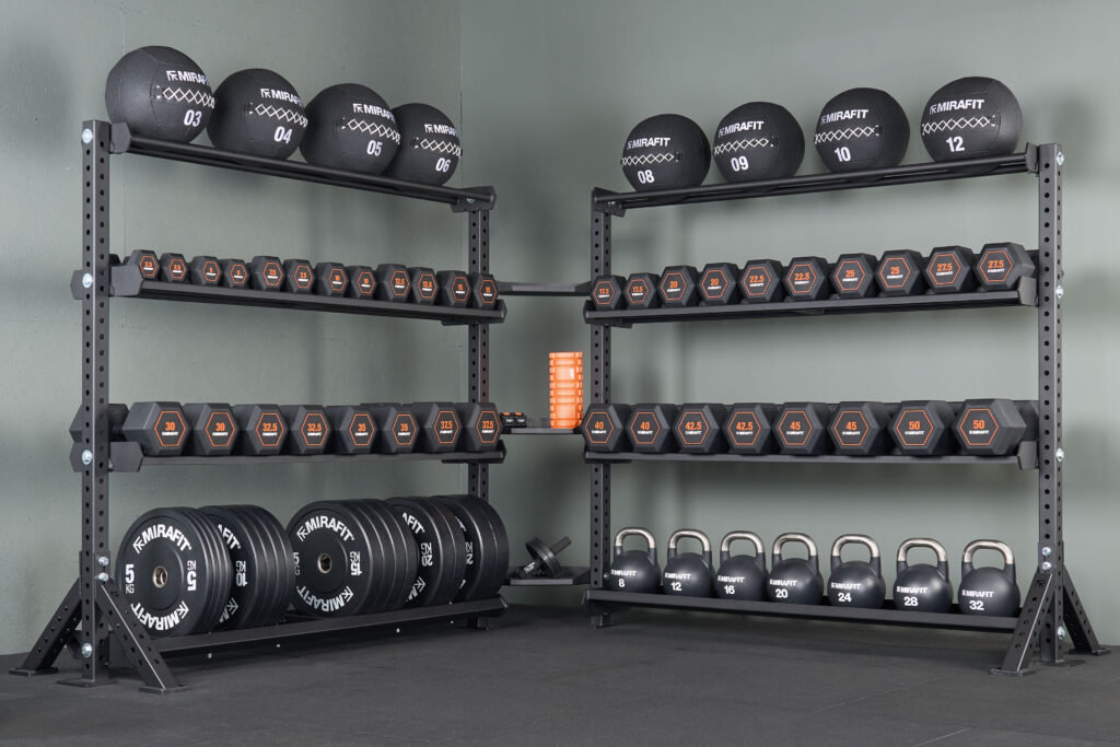 Loaded Mirafit M3 Modular Gym Storage System