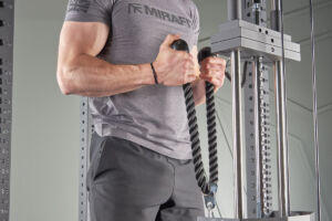 partial cable rope Bicep Curls